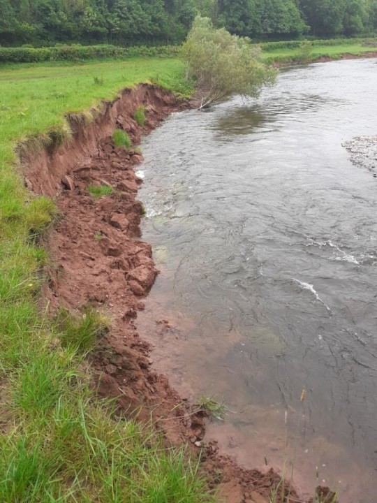 Bank erosion at Upper Tower - MB from Aldershot